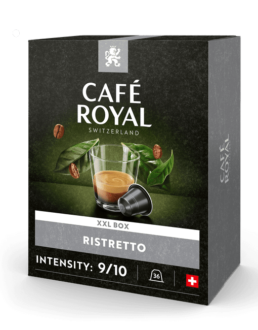 ▷ Ristretto - Starke Kaffeekapseln aus Aluminium - 100% kompatibel mit  Nespresso®* - Café Royal