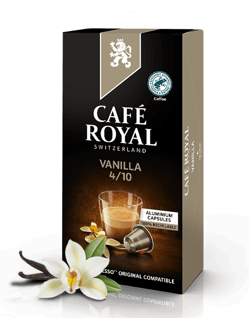 Kaffee Vanille 10 Kaffeekapseln Nespresso kompatibel von Café Royal
