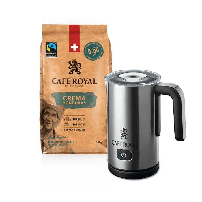 Café Royal Honduras Crema + Milchschäumer