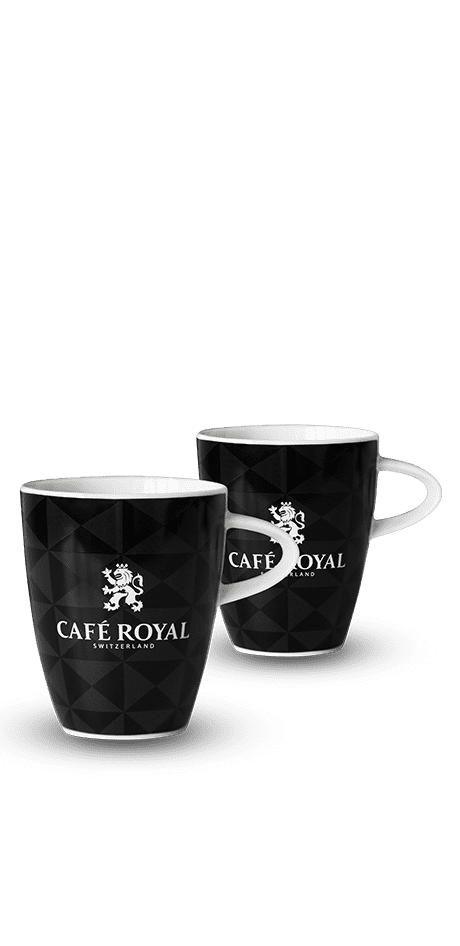 Lungo Kaffeetasse mit Spickelmuster aus Keramik, 200ml, Kaffeezubehör von Café Royal