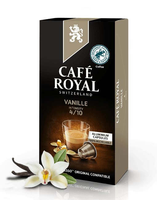 Vanille Café 10 capsules de café compatibles Nespresso de Café Royal