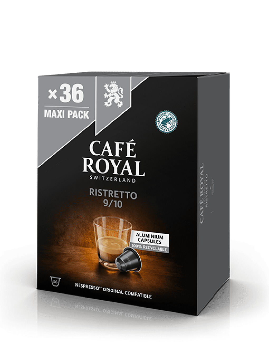 Ristretto 36 koffiecapsules Nespresso compatibel van Café Royal