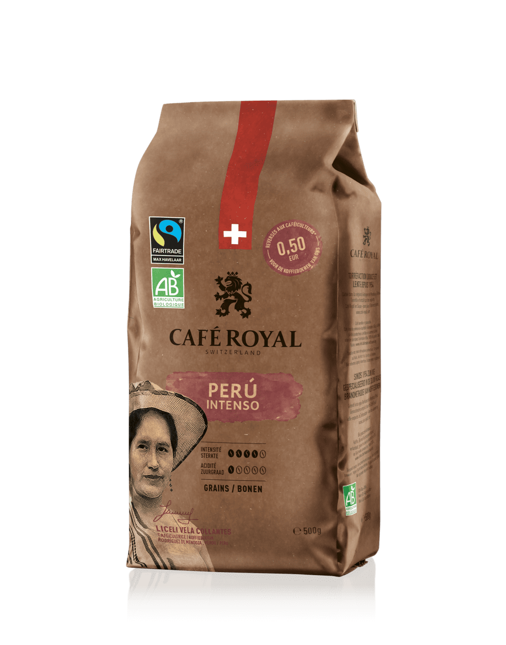 Café Peru Intenso 500 grammes café en grains de Café Royal