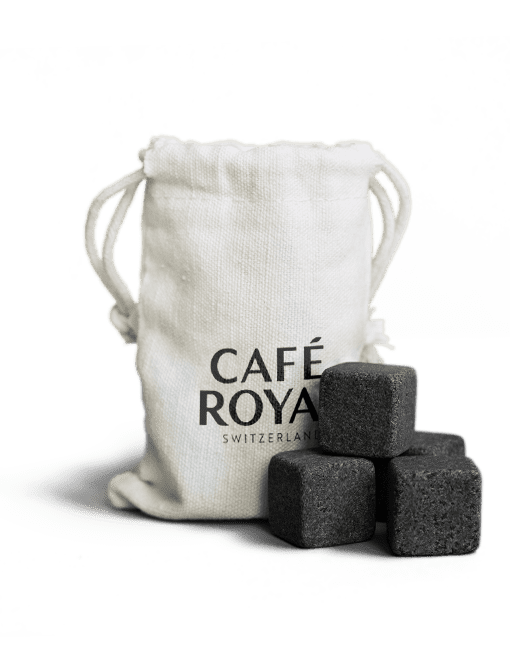 Café Royal Kühlsteine im Set mit Baumwollsäckchen