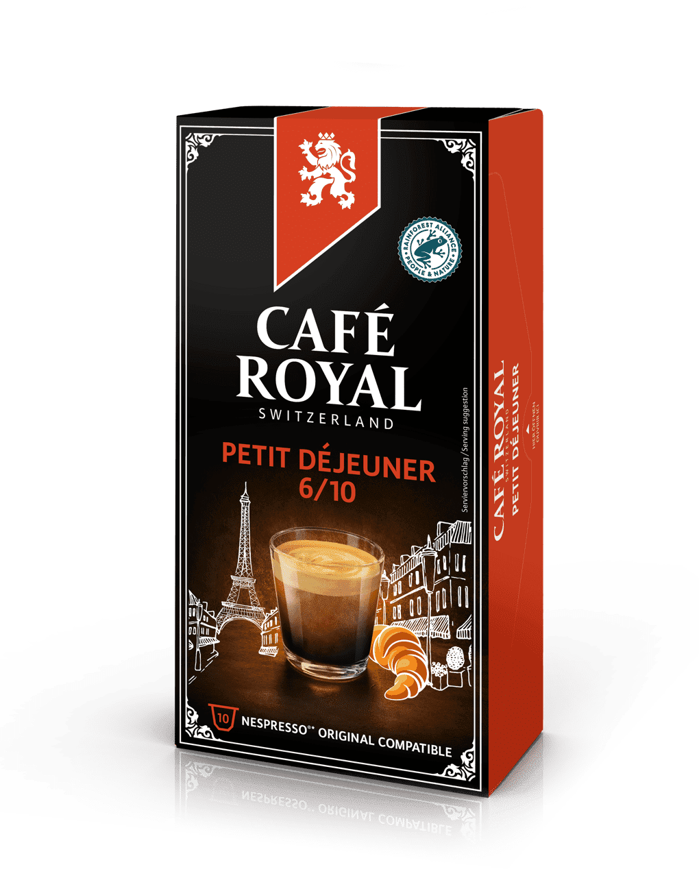 Kaffee Petit Déjeuner 10 Kaffeekapseln Nespresso kompatibel von Café Royal