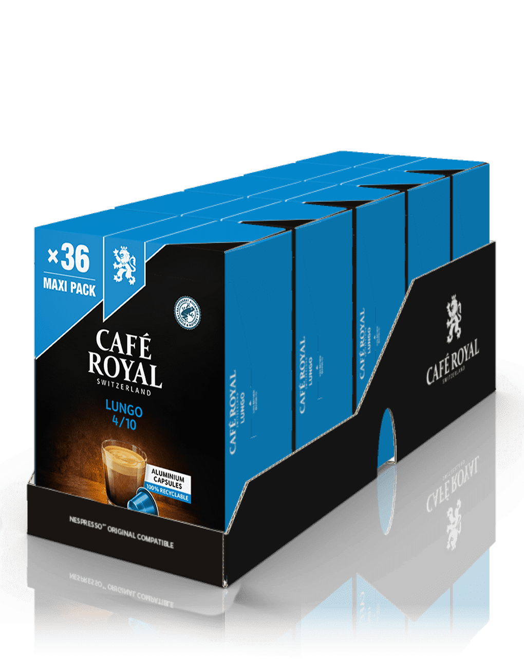 Kaffee Lungo 180 Kaffeekapseln Nespresso kompatibel von Café Royal
