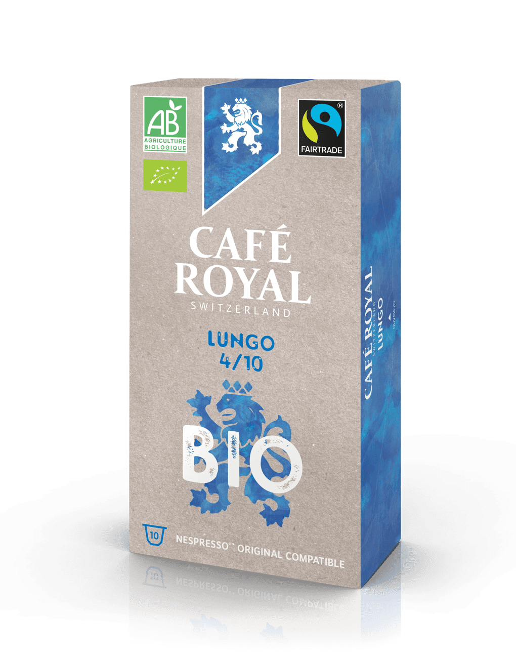 Café Bio Lungo 10 capsules de café compatibles Nespresso de Café Royal