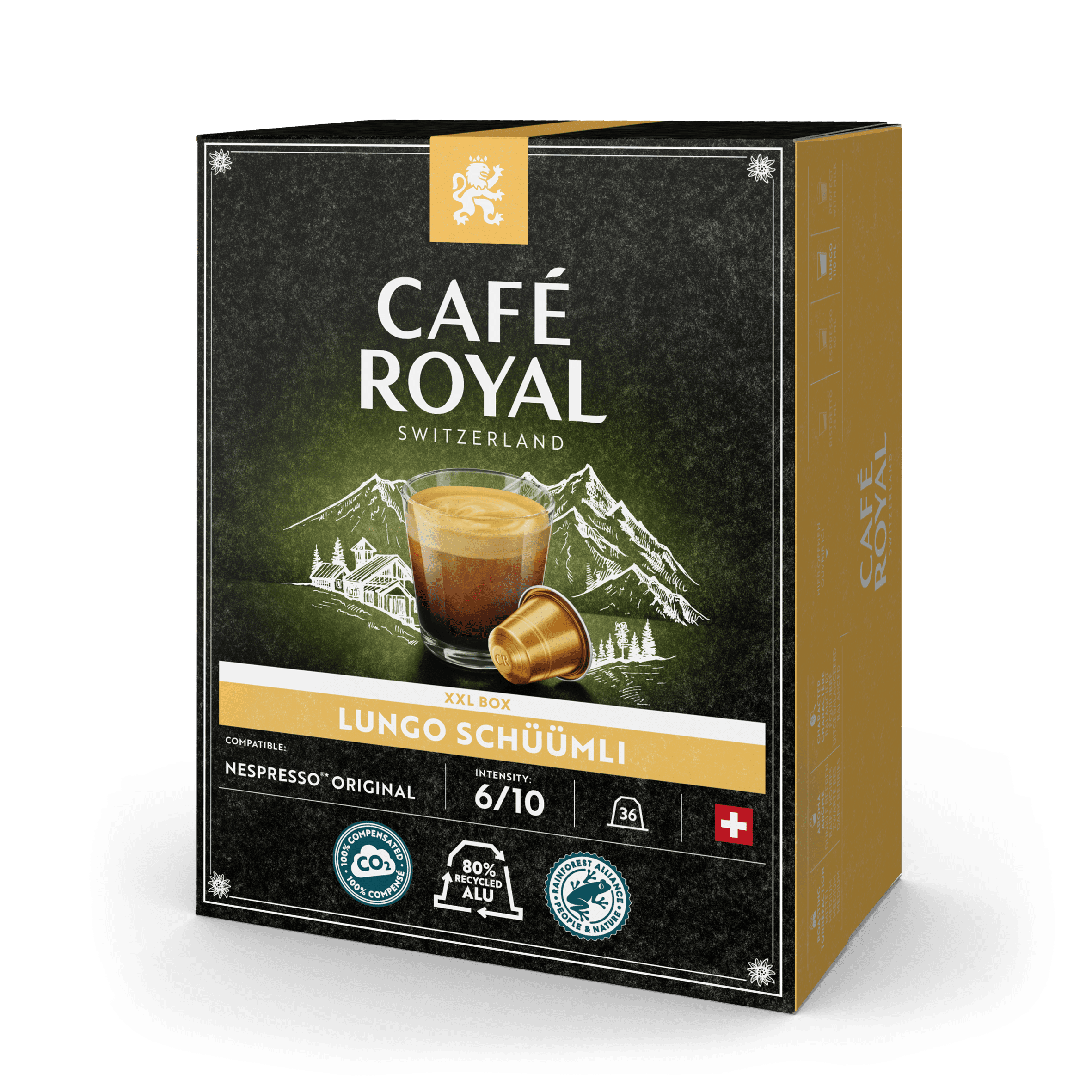 Kaffee Schüümli 36 Kaffeekapseln Nespresso kompatibel von Café Royal