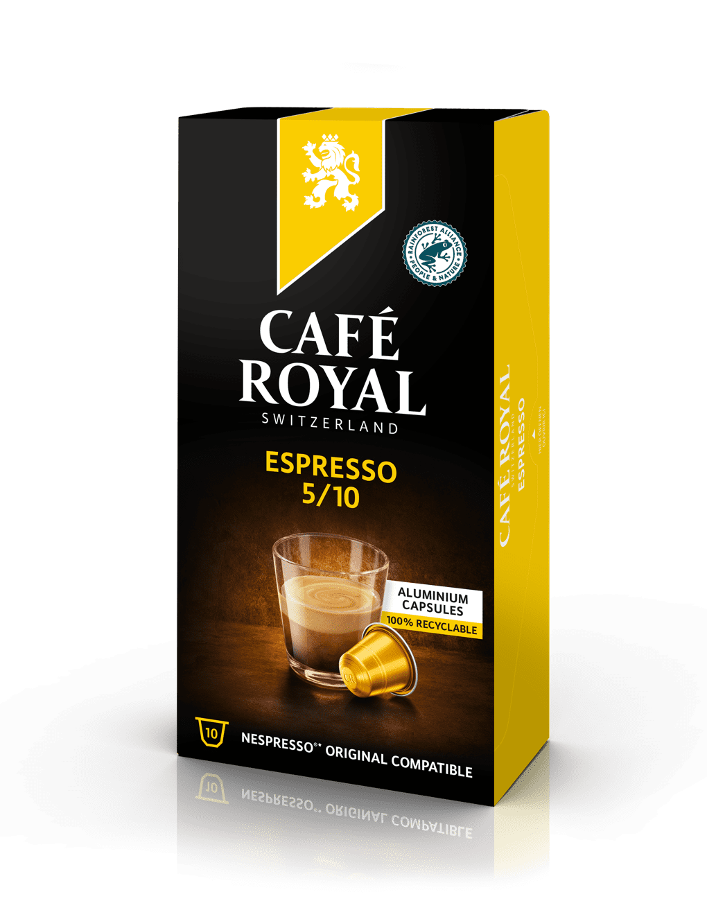 Espresso 10 Kaffeekapseln Nespresso kompatibel von Café Royal