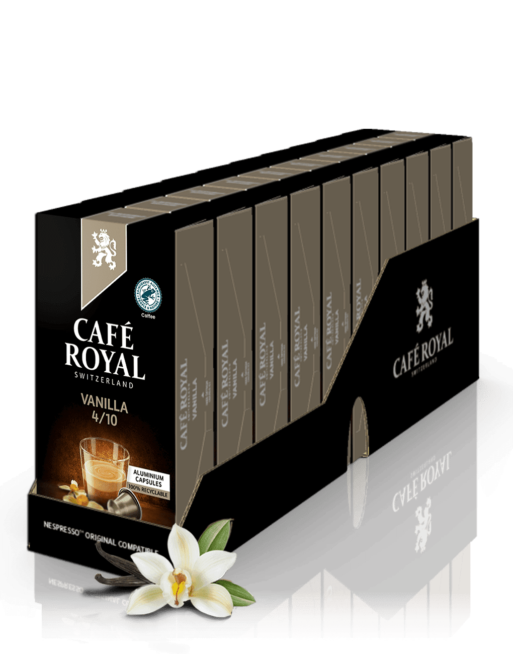 Kaffee Vanille 100 Kaffeekapseln Nespresso kompatibel von Café Royal