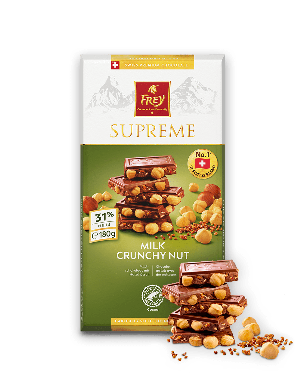 Frey Supreme Milk Crunchy Nut - 180g