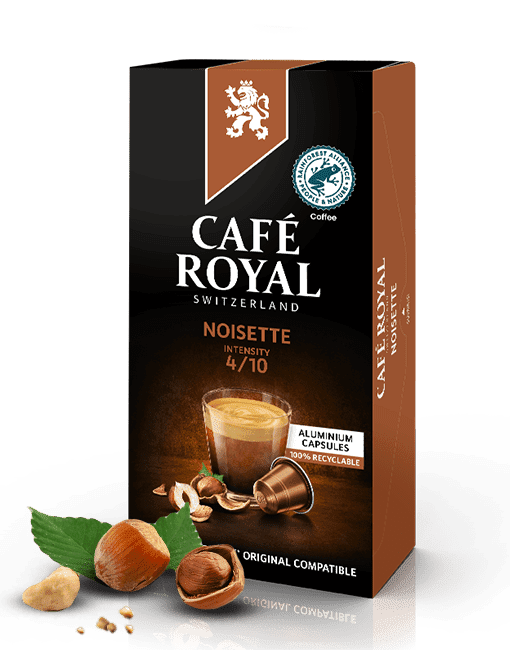 Noisette Café 10 capsules de café compatibles Nespresso de Café Royal