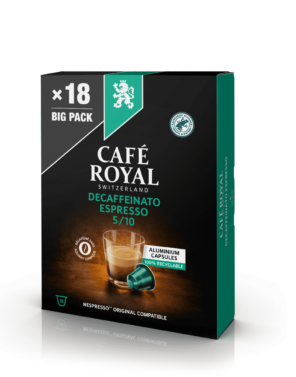 Café Royal Espresso Decaffeinato 18 Capsules