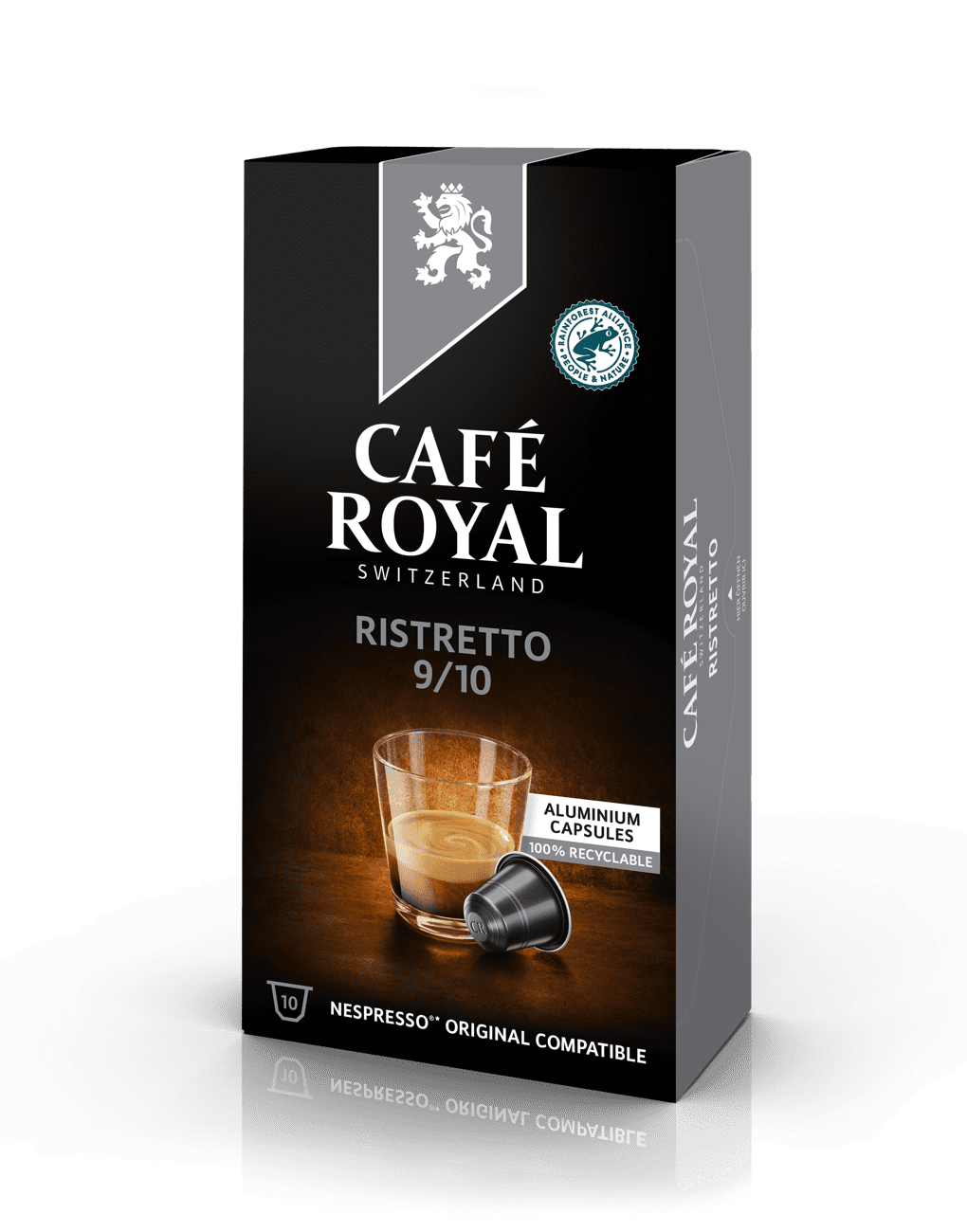 Kaffee Ristretto 10 Kaffeekapseln Nespresso kompatibel von Café Royal