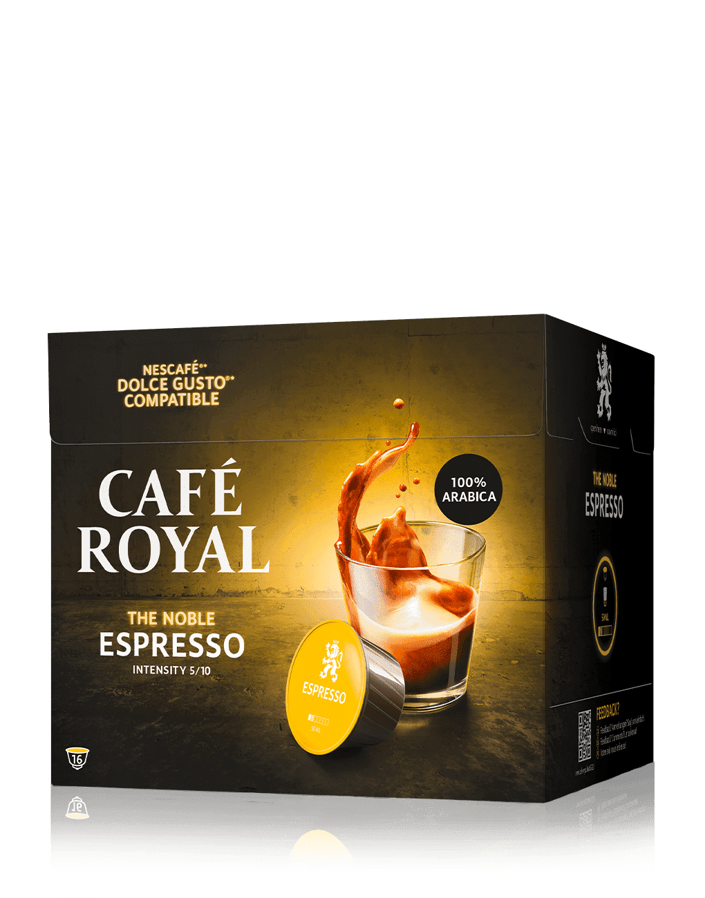 Espresso Dolce Gusto 16 capsules de café compatibles Nescafe Dolce Gusto de Café Royal