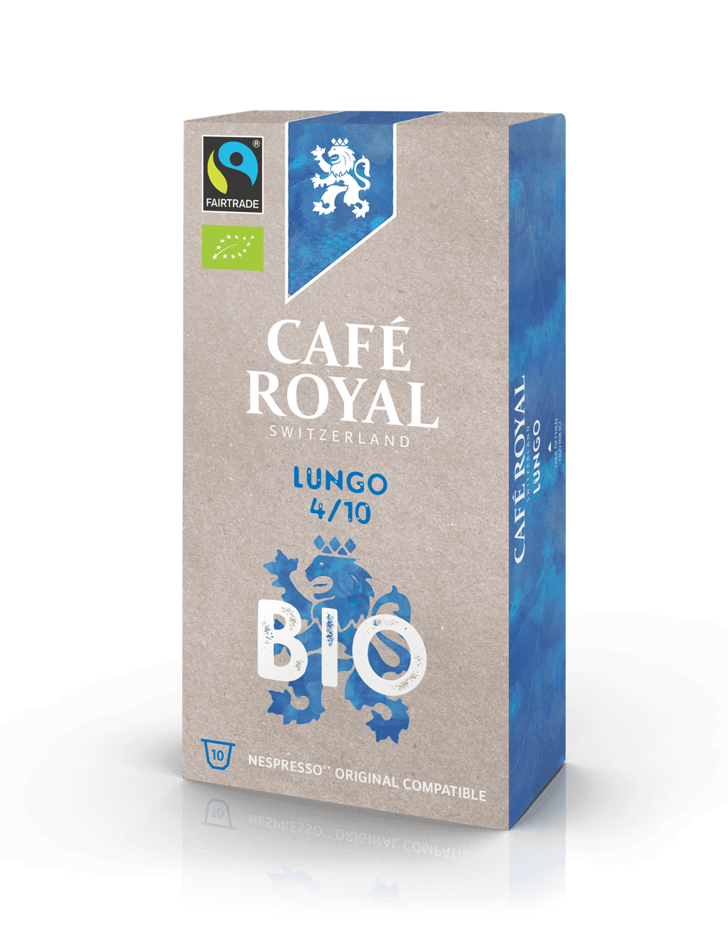 Café Lungo Bio Organic 10 capsules de café compatibles Nespresso de Café Royal